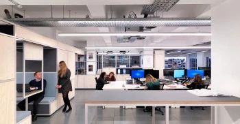 木墙办公室内部装修设计你看过吗