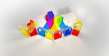 七彩拱门店铺装修给你视觉冲突—广州办公设计公司