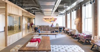 以互动交流为主题的办公室设计，你想聊天上班嘛？