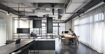 粗糙与精致-办公室装修元素