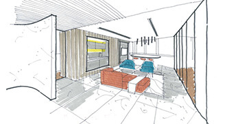 将空间感与正念感植入办公空间中-办公装修公司