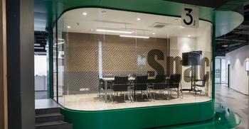 新企业色简约空间设计-广州装修公司