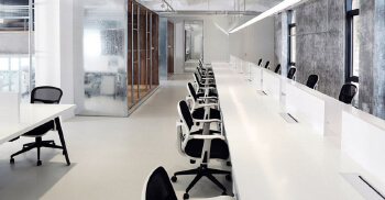 公司装修精致简约黑白办公时尚空间