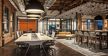 工业厂房装修营造出新旧感办公空间