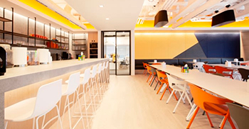 让人迷之喜欢的橙色系办公室装修——稳重、含蓄又明快