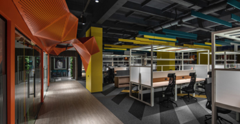 带有俏皮情绪的办公室设计装修