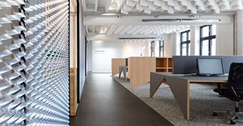 办公室装修的每个细节都考虑了用户的感官效果