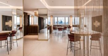 办公室设计装修——灵感来自日落的暖色调和鸡尾酒的典型时刻