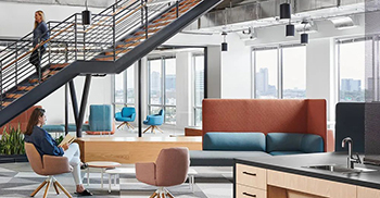 办公室设计装修：以“工作社区”的形式创建透明度和便捷性 融入可持续性元素