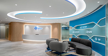 空间设计装修：丰富的场景不仅激发员工的工作热情，也在工作与生活之间建立了平衡