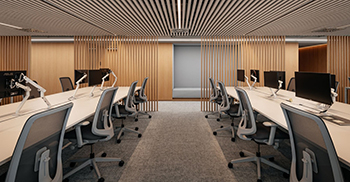 办公室空间设计：采用舒适的材料和中性色调 为空间增添非正式的感觉