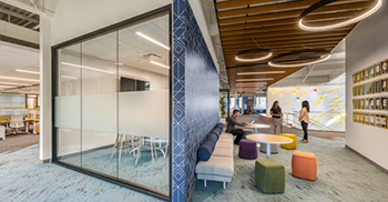 办公楼设计装修：空间设计以各种方式鼓励喘息、充电和联系