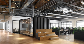 办公室装修设计：专注于木材的保暖贡献 为员工营造了舒缓的氛围